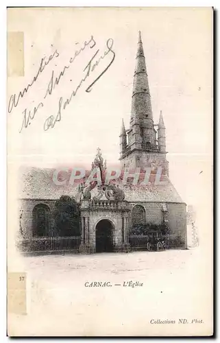 Cartes postales Carnac L Eglise