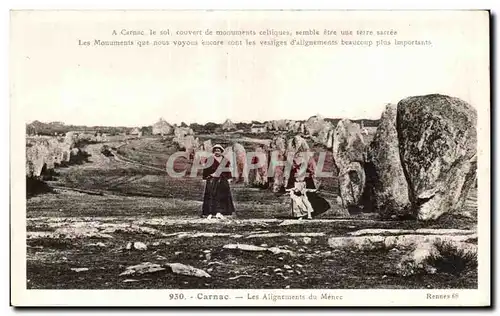 Cartes postales Carnac Les Alignements du Menec