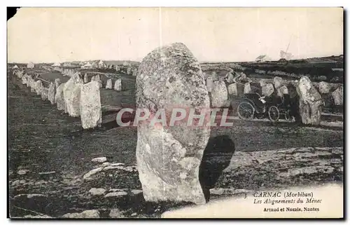 Cartes postales Carnac Les Alignements du Menec Artaud et Nozals Nantes