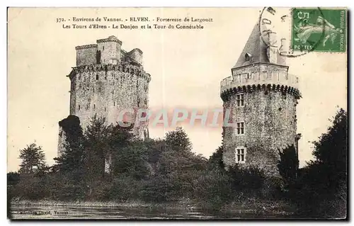 Cartes postales Elven Environs de Vannes Forteresse De Largouet Les Tours D Elven Le Donjon