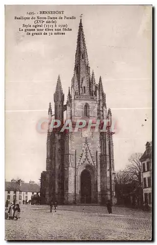 Ansichtskarte AK Hennebont Basilique de Notre Dame De Paradis