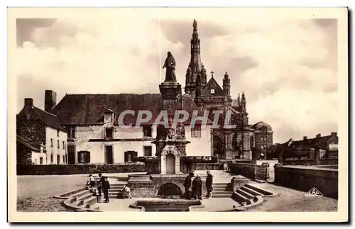 Cartes postales Ste Anne D Auray La Fontaine Miraculeuse et la Basilique