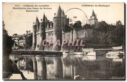 Cartes postales Chateau de Josselin Habitation des Ducs de Rohan Ensemble