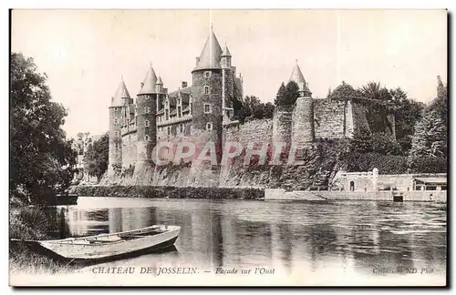 Cartes postales Chateau De Josselin Facade sur I Oust