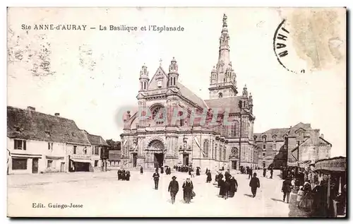 Cartes postales Ste Anne d Auray La Basilique et I Esplanade