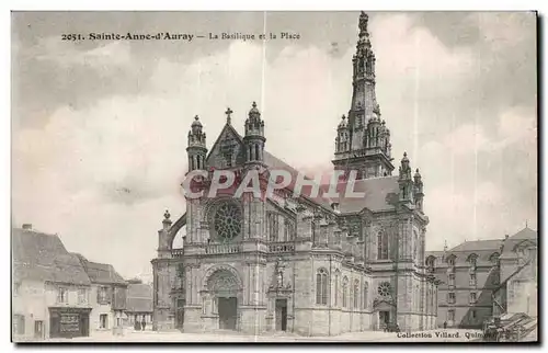 Cartes postales Sainte Anne d Auray La Basilique et Ia Place