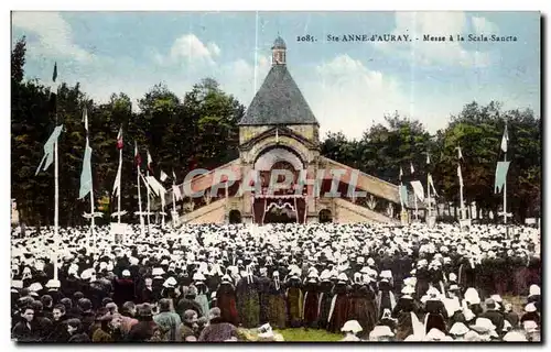 Cartes postales Ste Anne d Auray Messe a la Scala Sancta Pelerinage