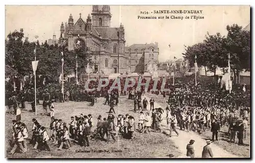 Ansichtskarte AK Sainte Anne D Auray Procession sur le Champ de I Epine Pelerinage