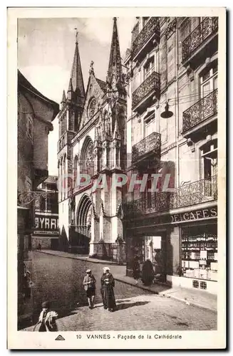 Cartes postales Vannes Facade de la Cathedrale