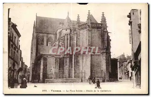 Ansichtskarte AK Vannes La Place Brulee Abside de la Cathedrale