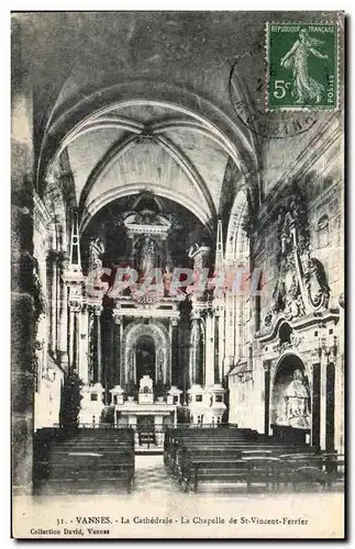 Cartes postales Vannes La Cathedrale La Chapelle de St Vincent Ferrier