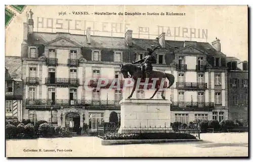 Cartes postales Vannes Hostellerle du Dauphin et Station de Richemont Cheval Horse