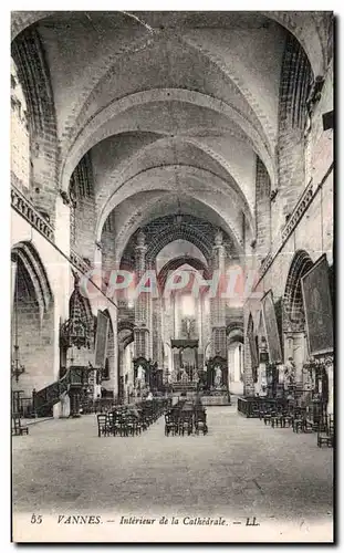 Ansichtskarte AK Vannes Interieur de la Cathedrale