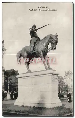 Ansichtskarte AK Bretagne Vannes Statue de Richemont