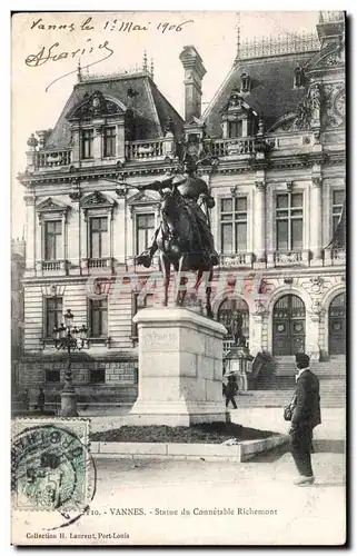 Cartes postales Vannes Statue du Connetable Richemont Cheval Horse