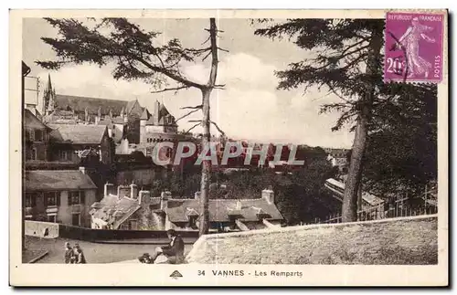 Cartes postales Vannes Les Remparts