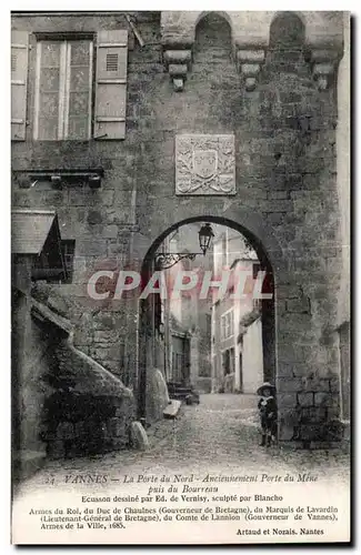 Ansichtskarte AK Vannes La Porte du Nord Anciennement Porte du Mene puis du Bourreau