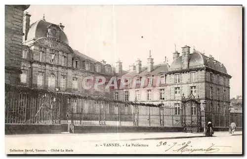 Cartes postales Vannes La Prefecture