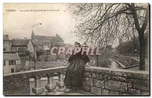 Cartes postales Vannes Vue prise de L escalier de la Garenne