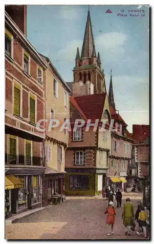 Cartes postales Vannes Place Henri IV