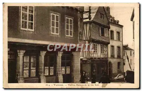 Ansichtskarte AK Vannes Vieilles Maisons de la rue Noe