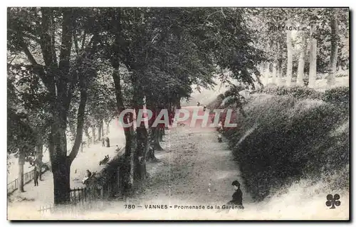 Cartes postales Vannes Promenade de la Garenne
