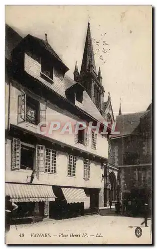 Cartes postales Vannes Place Henri IV