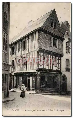 Cartes postales Vannes Maison ayant Appar tenu a Gilles de Bretagne