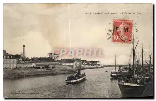 Ansichtskarte AK Lorient L Arsenal L Entree du Pont Bateaux