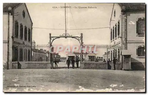 Cartes postales Lorient Le Quartier Frebault Militaria