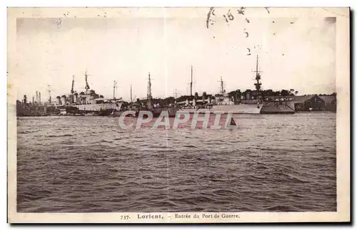 Ansichtskarte AK Lorient Entree du Port de Guerre Bateaux