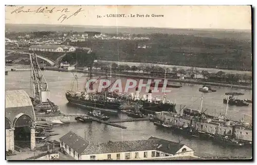 Ansichtskarte AK Lorient Le Port de Guerre Bateaux