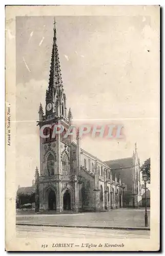 Cartes postales Lorient L Eglise de Kerentrech