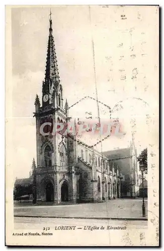 Ansichtskarte AK Lorient L Eglise de Kerentrech Artaud et nozals Nantes