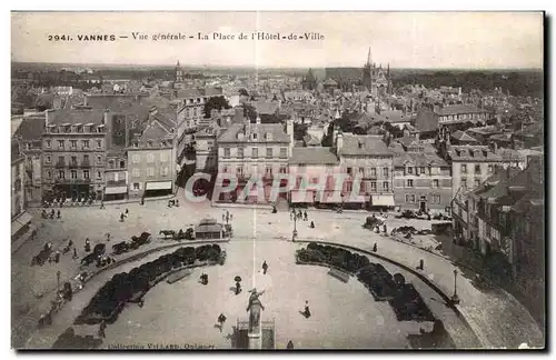 Ansichtskarte AK Vannes Vue generale La Place de l Hotel de Ville