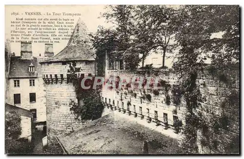 Cartes postales Vannes La Tour Trompette Ainai nammee ear elle sorvit de logis au