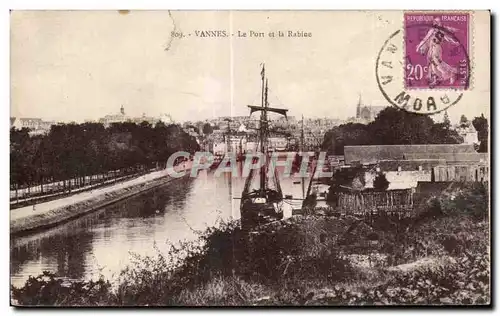 Ansichtskarte AK Vannes Le Port es La Rabine Bateau Voilier