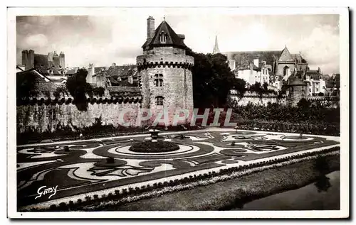 Ansichtskarte AK Vannes Jardins de la garenne