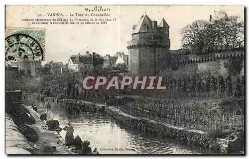 Cartes postales Vannes La Tour du Connetable Ancienne dependance du chateau de l Hermine ou le Due jean Iv fit L