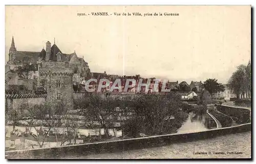 Ansichtskarte AK Vannes Vue de la Ville prise de la Garenne