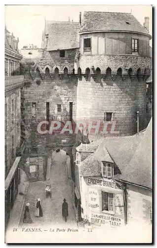 Cartes postales Vannes La Porte Prison