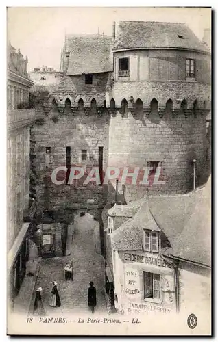 Cartes postales Vannes La Porte Prison