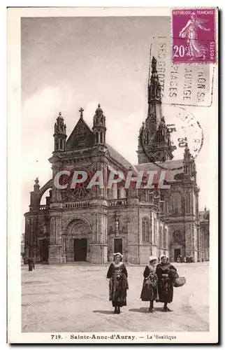 Cartes postales Sainte Anne d Auray La Basilique Folklore Costume