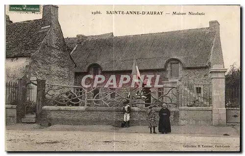 Ansichtskarte AK Sainte Anne D Auray Maison Nicolazic