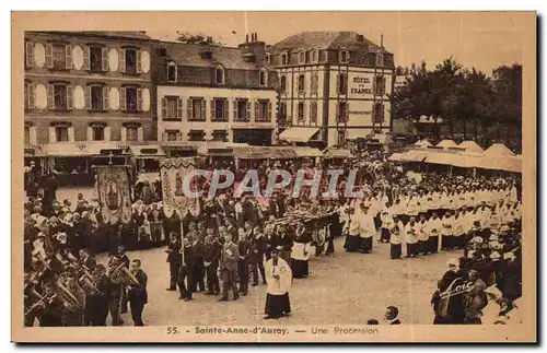 Cartes postales Sainte Anne d Auray Une Procession