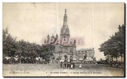 Cartes postales Ste Anne Le Champ d epines et la Basilique Enfants