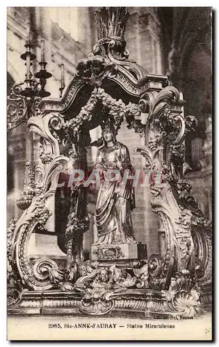 Cartes postales Ste Anne d Auray Statue miraculeuse