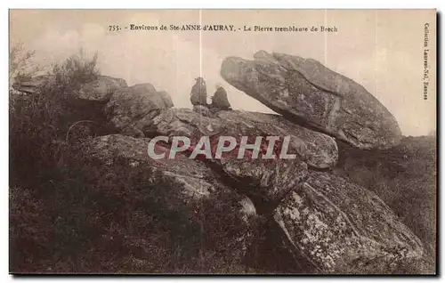 Ansichtskarte AK Environs de Ste Anne d Auray La Pierre Tremblante de Brech