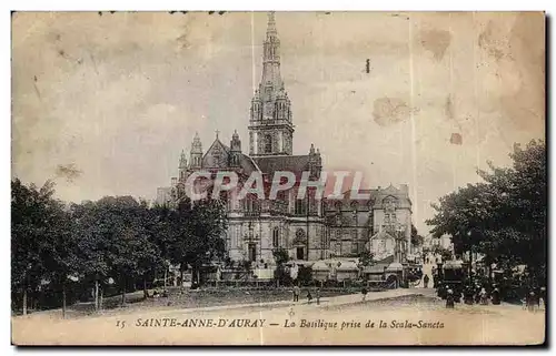 Ansichtskarte AK Sainte Anne D Auray Le Basilique prise de la Scale Sancta