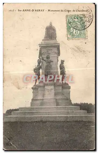 Cartes postales Ste Anne D Auray Monument du Comte de Chambord